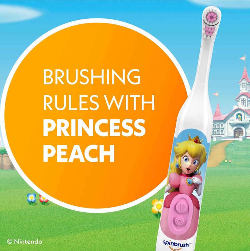 Spin Brush فرشاة أسنان كهربائية للأطفال برينسيس بيتش، شعيرات ناعمة - Image 2